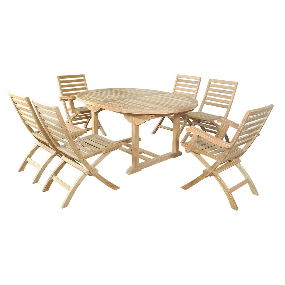 Oval Extension Dining 7 Piece Set. Picture 7