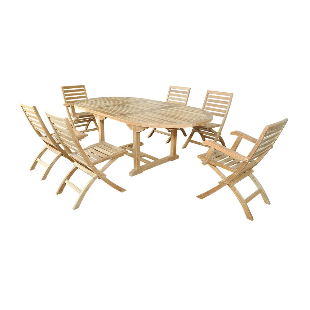 Oval Extension Dining 7 Piece Set. Picture 8