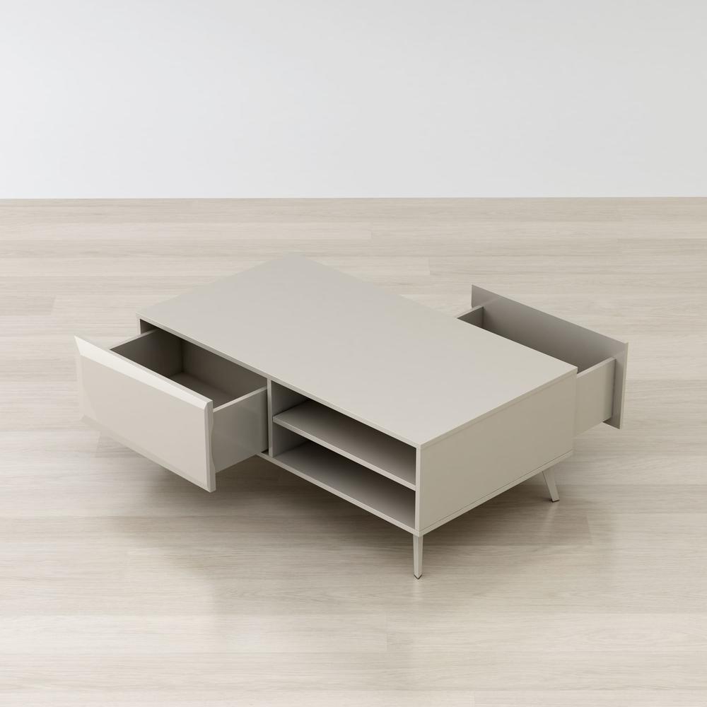 Altus 43" Coffee Table Gloss Grey. Picture 6
