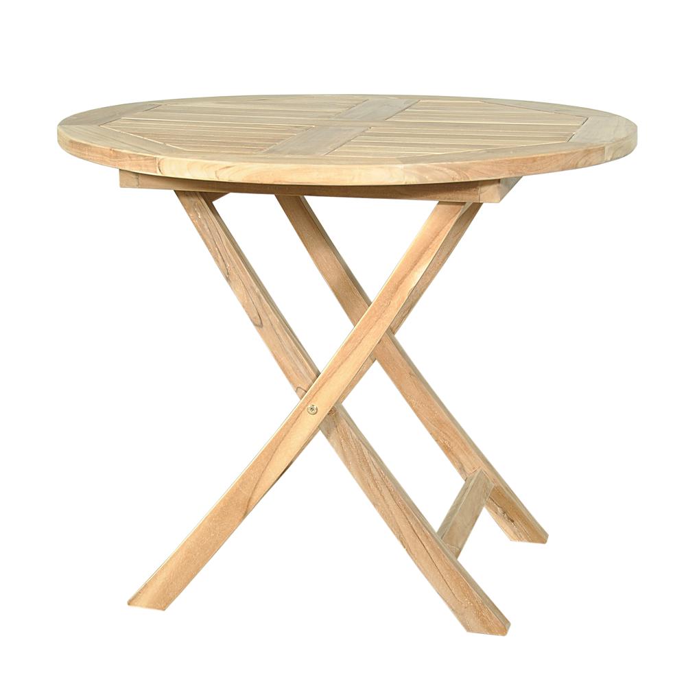 Bahama 35" Round Bistro Folding Table. Picture 3