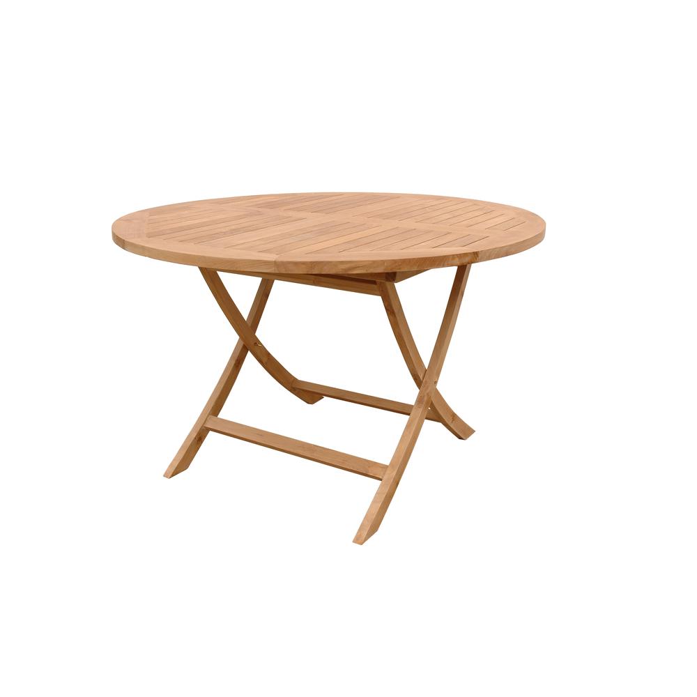 Bahama 47" Round Folding Table. Picture 1