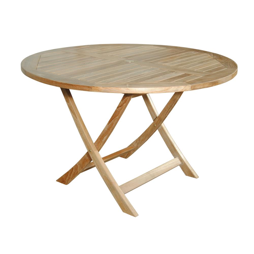 Bahama 47" Round Folding Table. Picture 2
