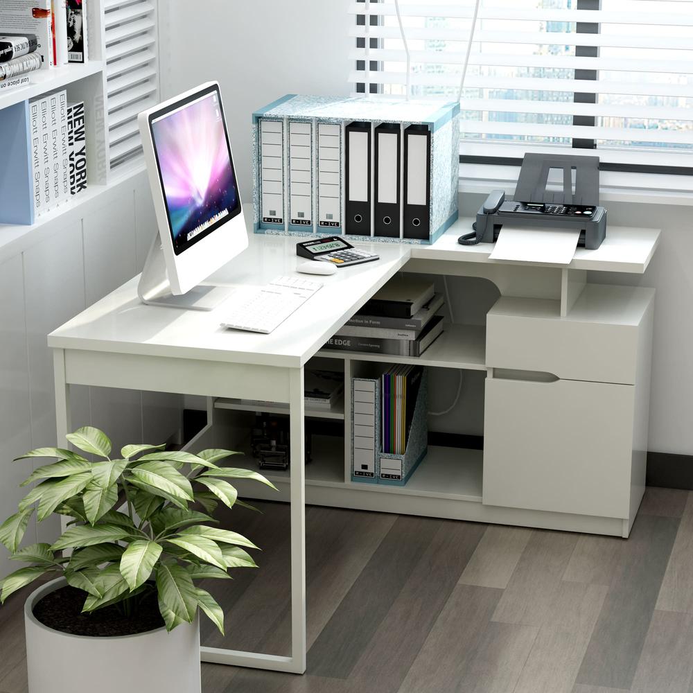 Lexi 55" L-Shaped Corner Desk. Picture 4