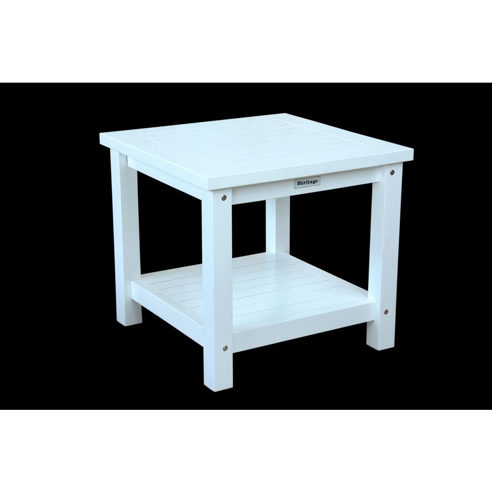 Kenzie 22" Square Side Table w/ 2-Tier. Picture 1