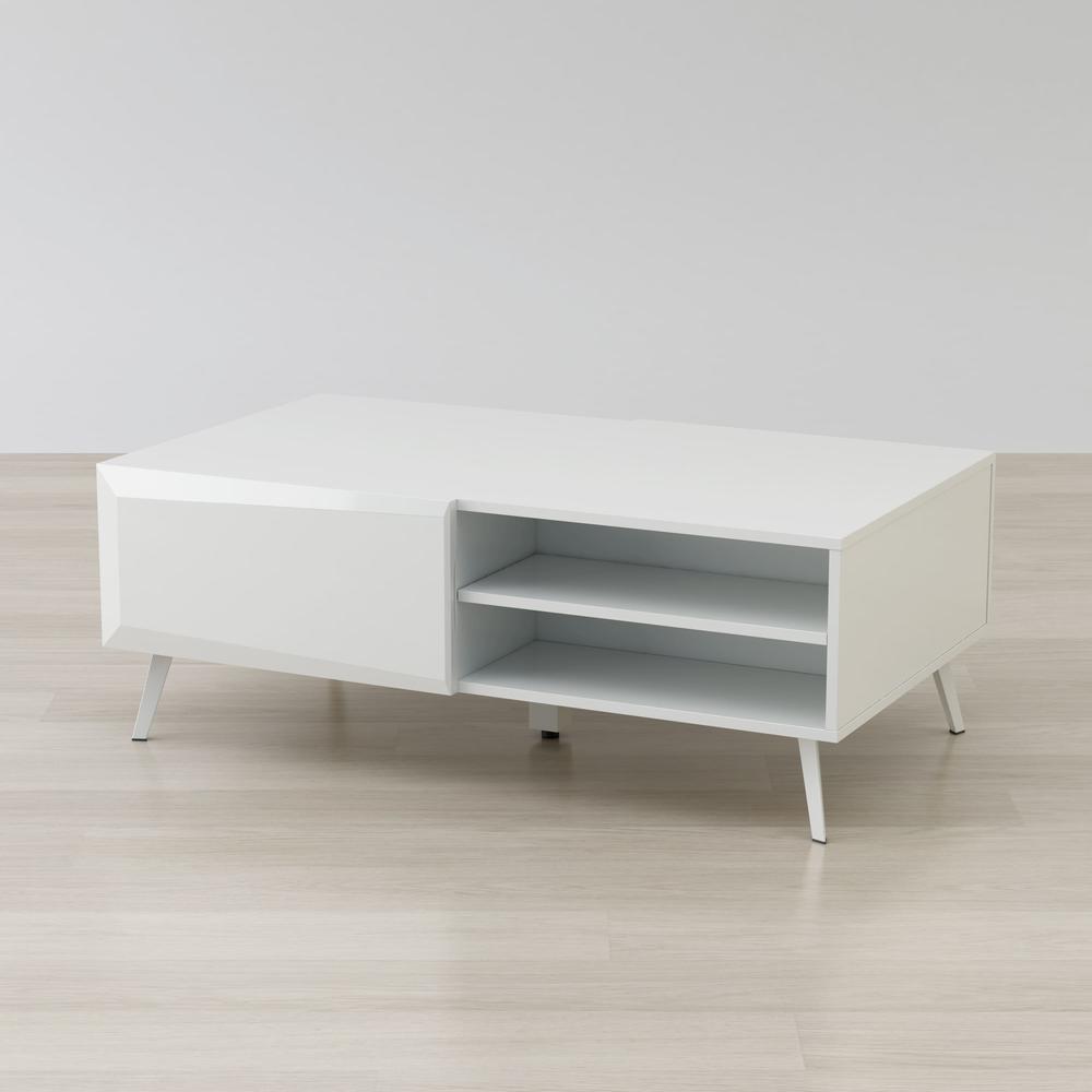 Altus 43" Coffee Table Gloss White. Picture 1