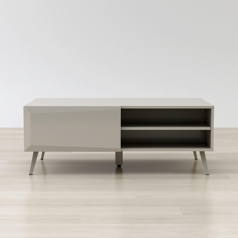 Altus 43" Coffee Table Gloss Grey. Picture 3