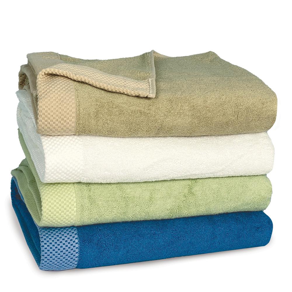 BedVoyage Luxury viscose from Bamboo Cotton Bath Towel - Sage. Picture 4