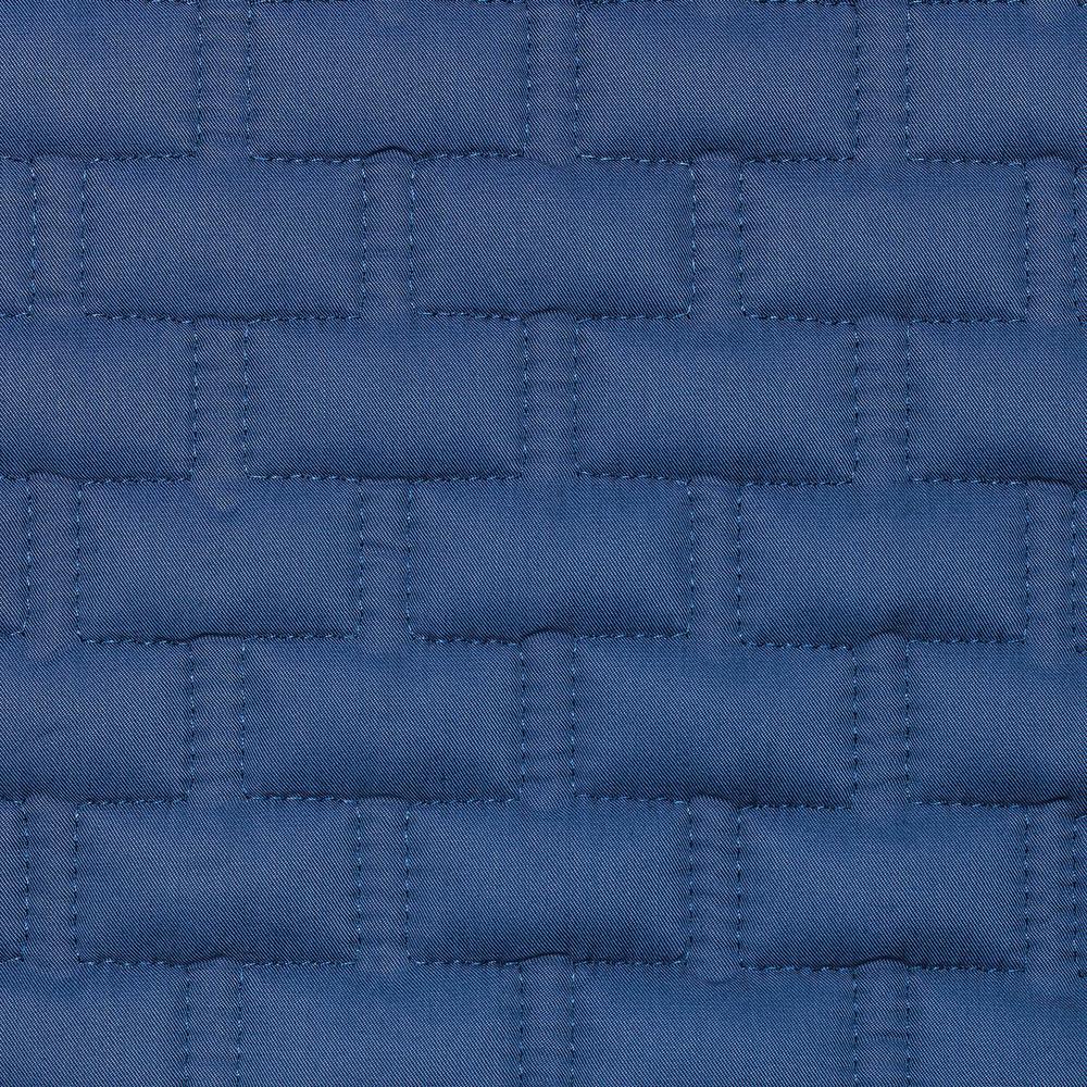 BedVoyage Luxury 100% viscose from Bamboo Quilted Coverlet, Queen - Indigo. Picture 5