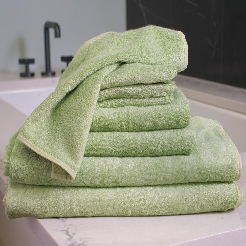 BedVoyage Luxury viscose from Bamboo Cotton Towel Set 8pc - Sage. Picture 3