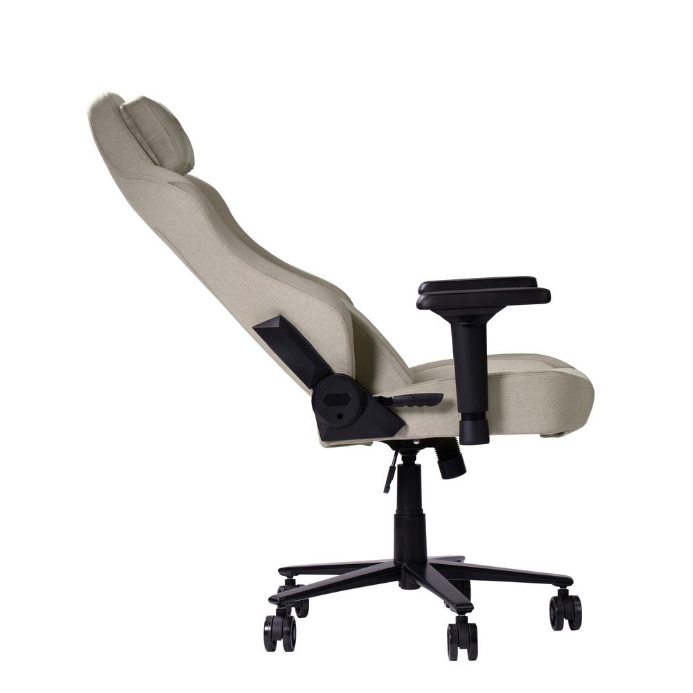 Techni Sport Fabric Gaming Chair - Beige. Picture 5