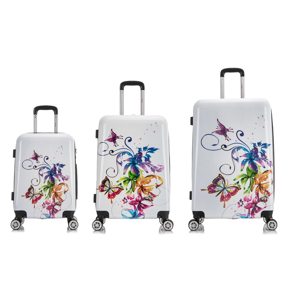 InUSA Prints Lightweight Hardside Spinner 3 Piece Set 20'',24'',28'' Fusion. Picture 1