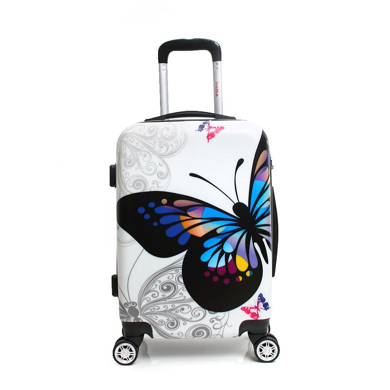 InUSA Prints Lightweight Hardside Spinner 24 inch Butterfly. Picture 2