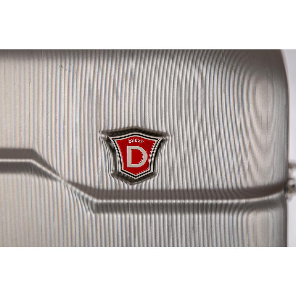 DUKAP Rodez Lightweight Hardside Spinner 24 inch Silver. Picture 13