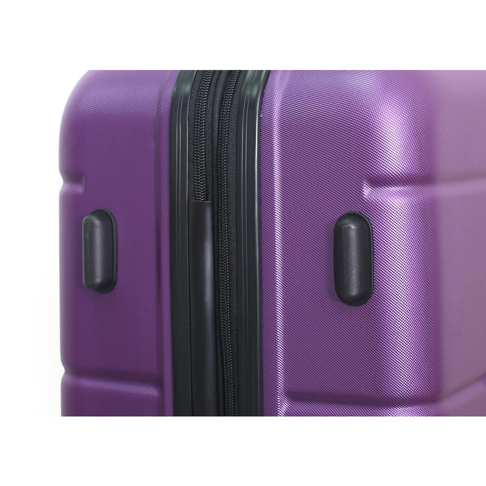 DUKAP Rodez Lightweight Hardside 3 piece set 20''/24''/28'' Purple. Picture 8