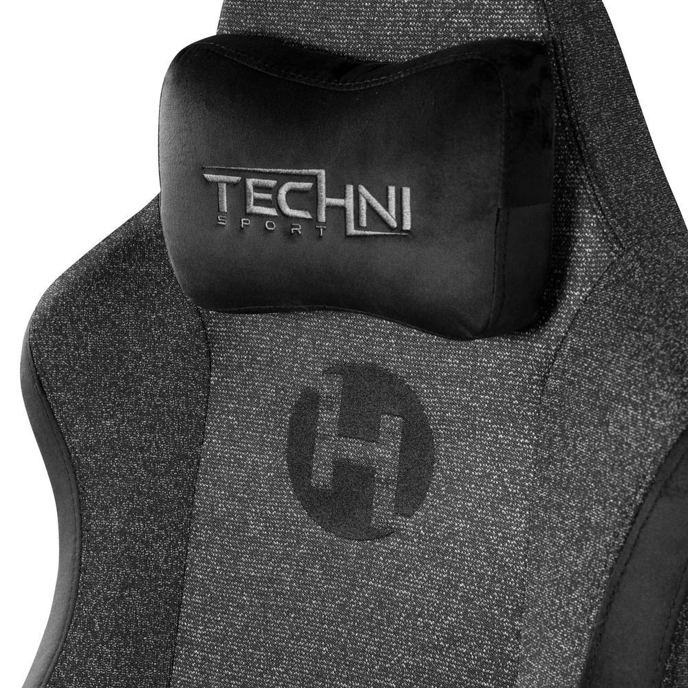 Techni Sport Fabric Gaming Chair - Black. Picture 8