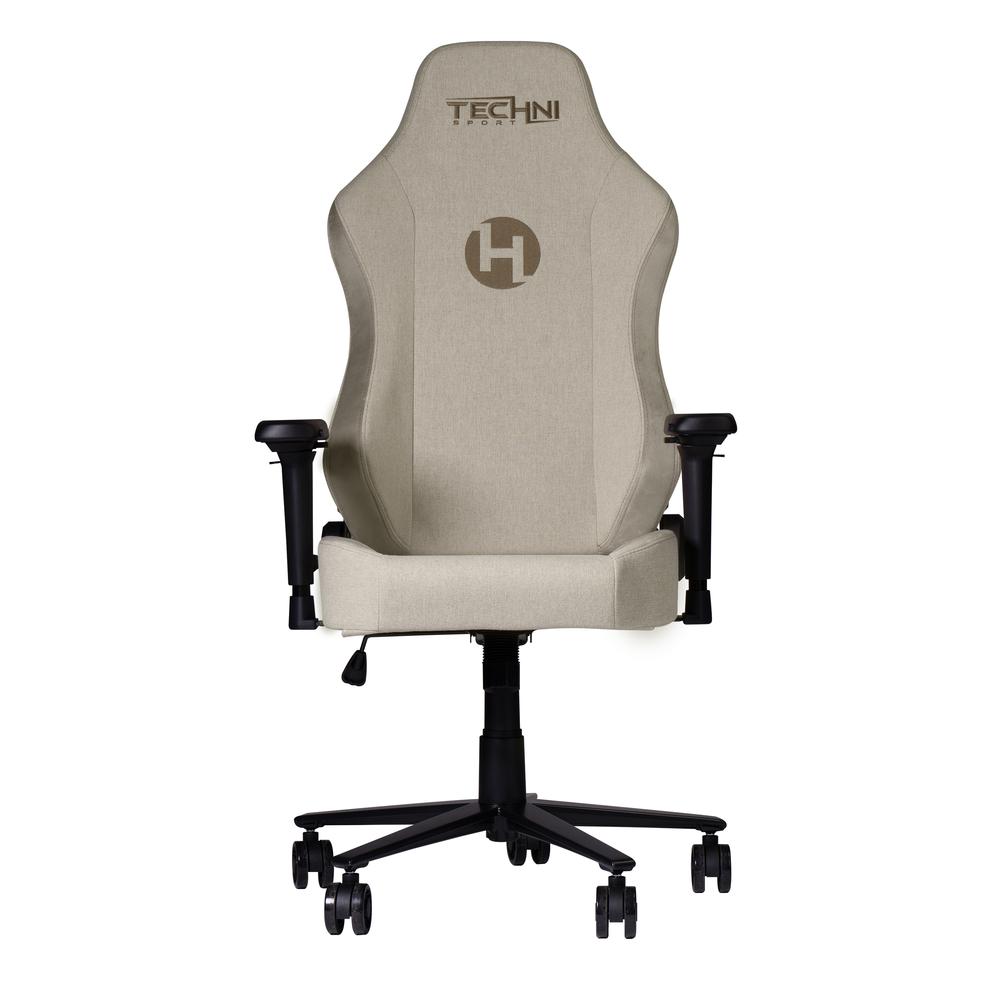 Techni Sport Fabric Gaming Chair - Beige. Picture 7