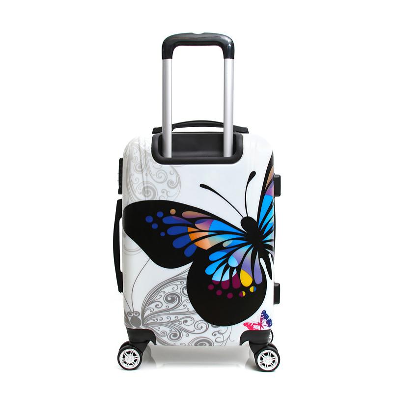 InUSA Prints Lightweight Hardside Spinner 24 inch Butterfly. Picture 1