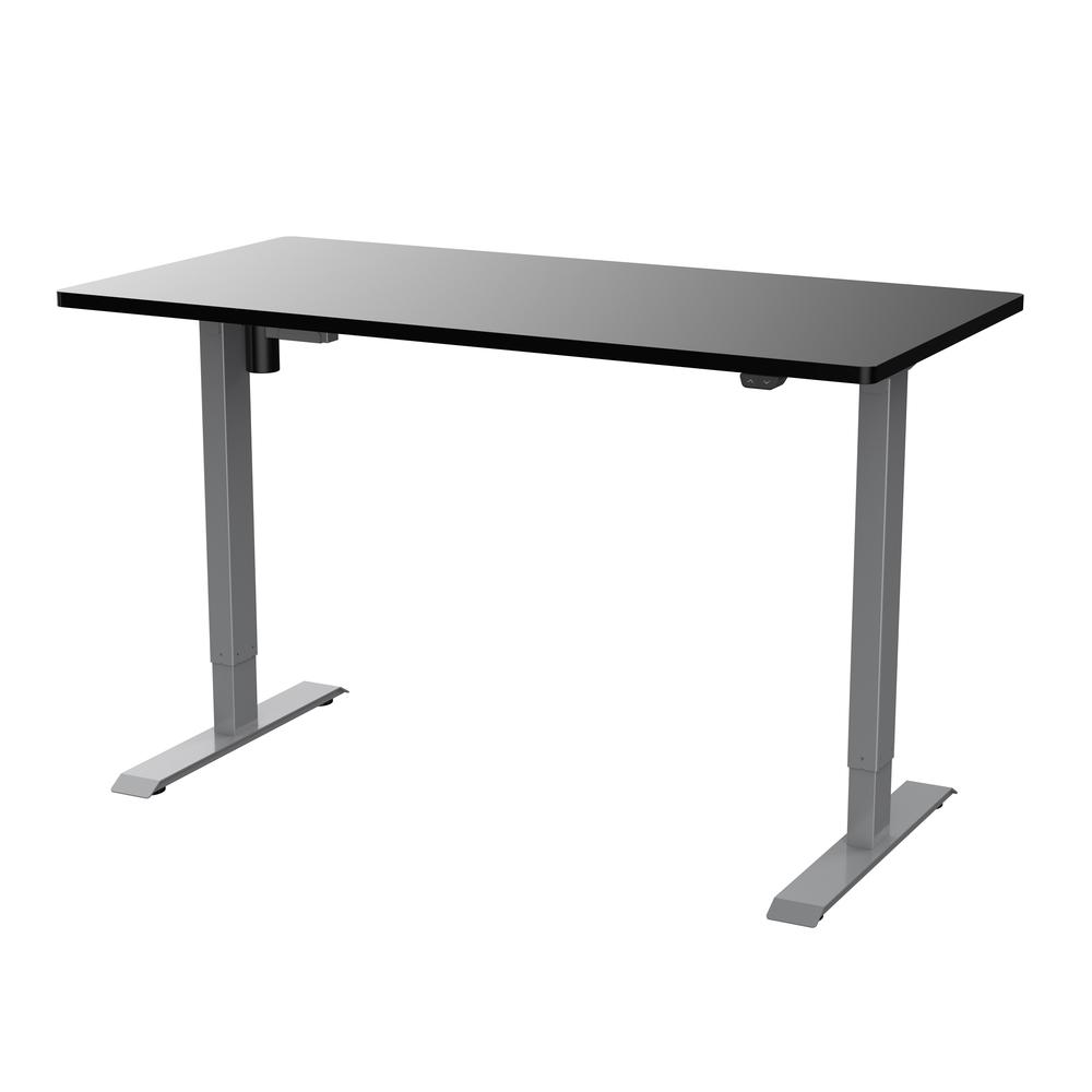 Techni Mobili Power Adjustable Sit to Stand Desk, Black. Picture 5