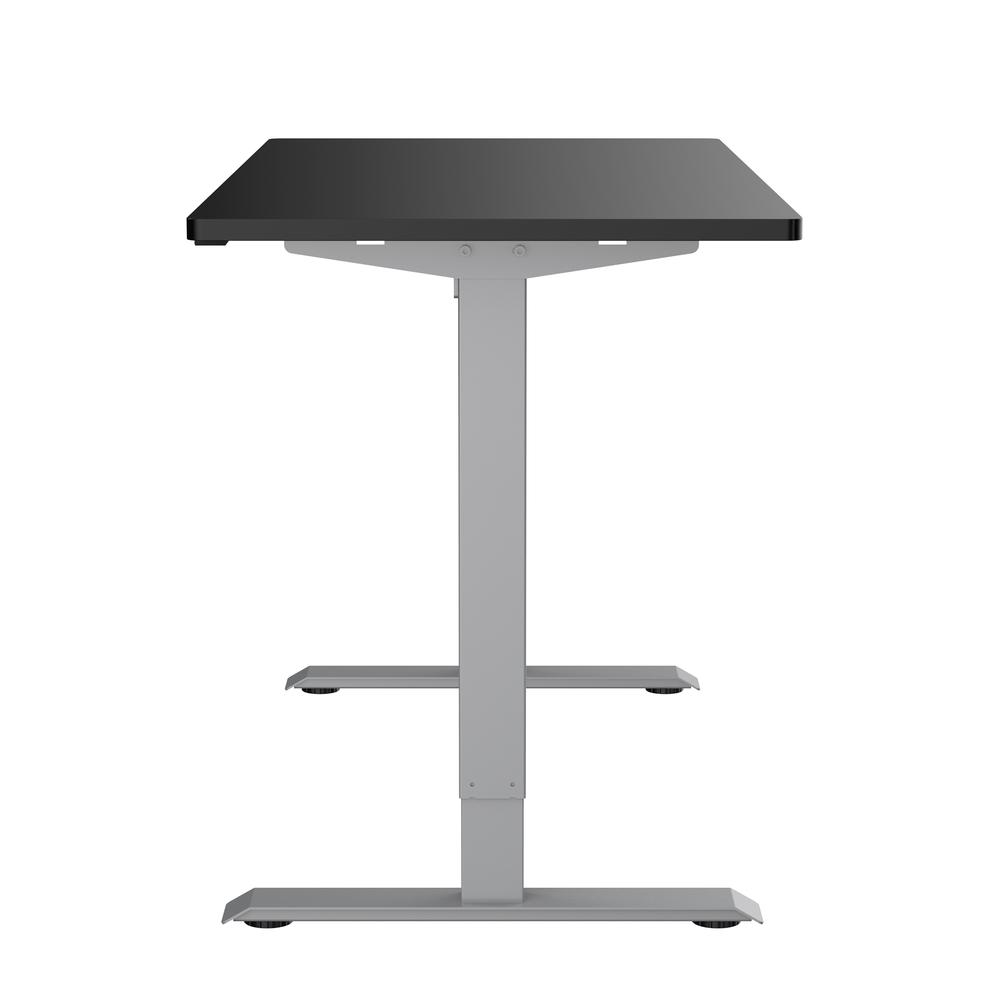 Techni Mobili Power Adjustable Sit to Stand Desk, Black. Picture 6