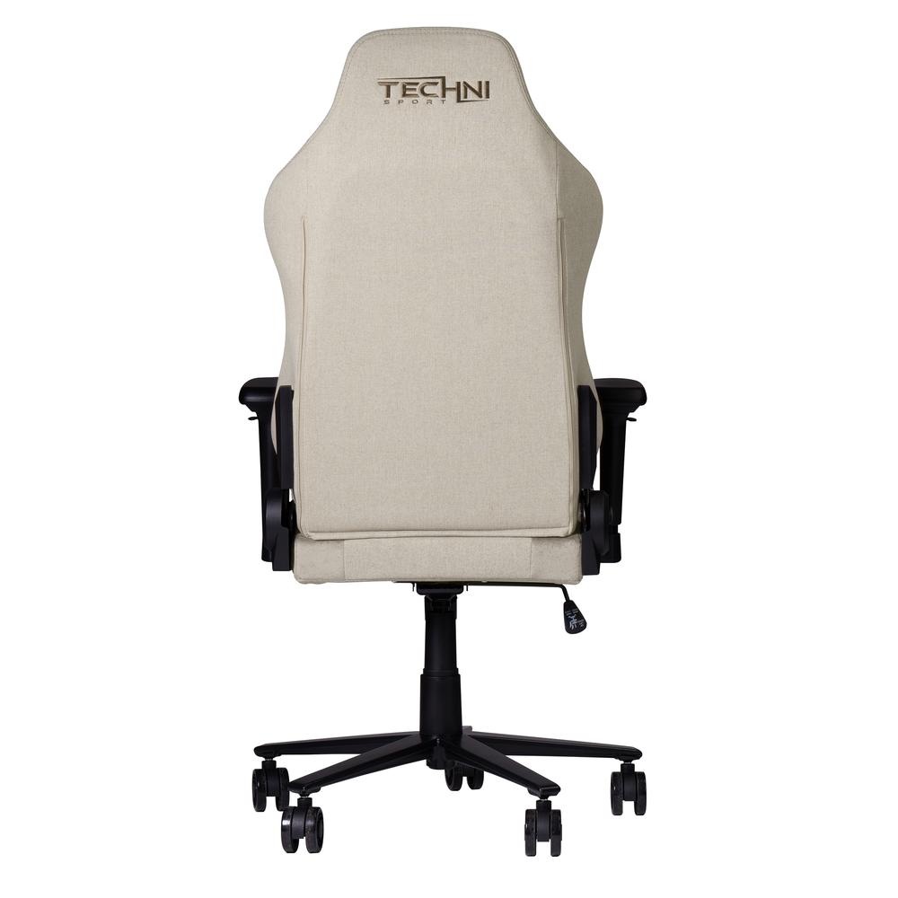 Techni Sport Fabric Gaming Chair - Beige. Picture 4