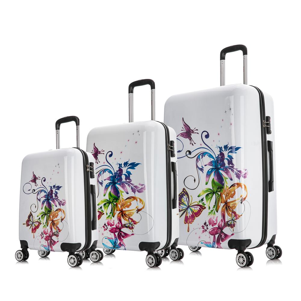 InUSA Prints Lightweight Hardside Spinner 3 Piece Set 20'',24'',28'' Fusion. Picture 9