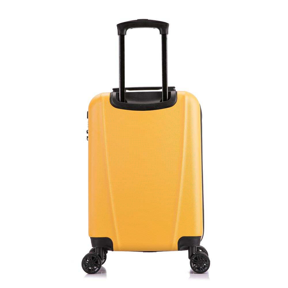 InUSA Ally lightweight hardside spinner 20 inch Mustard. Picture 14