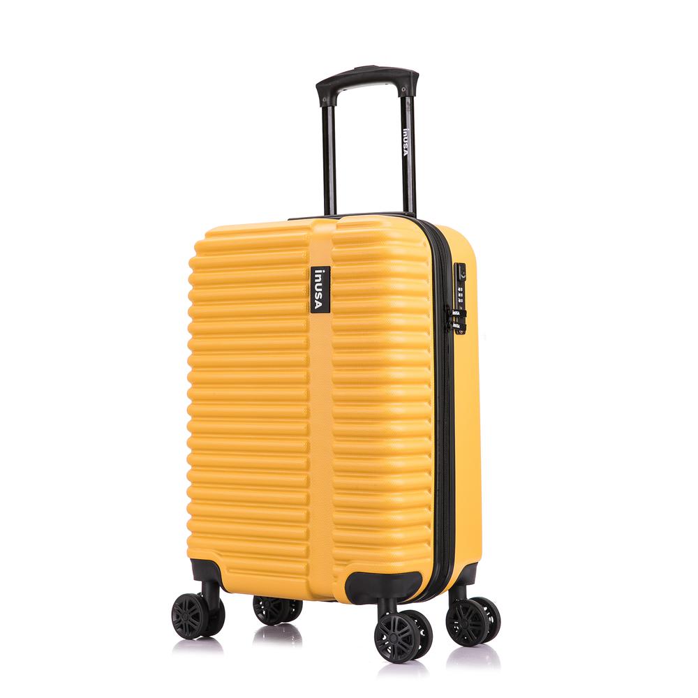InUSA Ally lightweight hardside spinner 20 inch Mustard. Picture 13