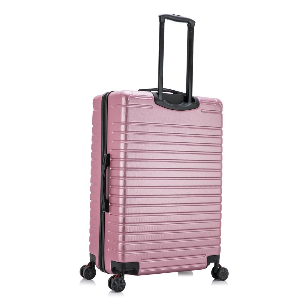 InUSA Deep lightweight hardside spinner 3 piece luggage set  20'',24'', 28'' Rose Gold. Picture 5