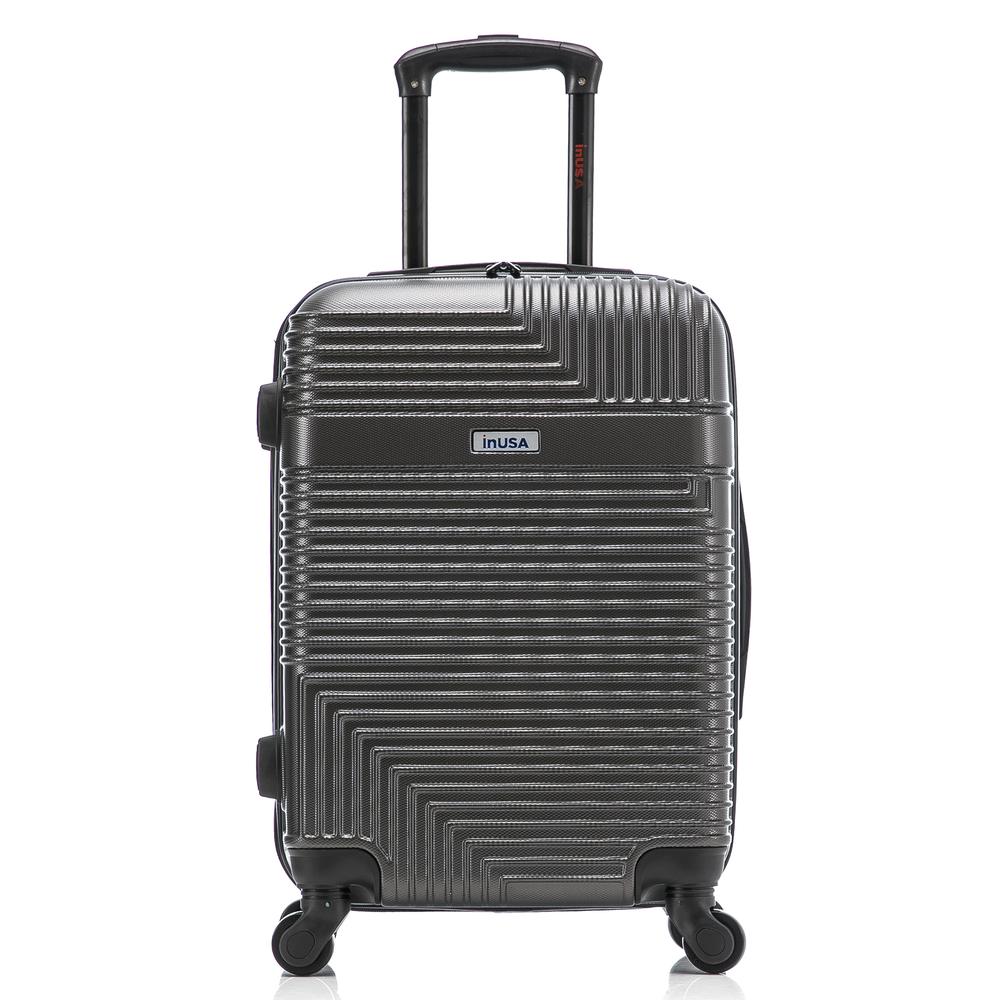 InUSA Resilience Lightweight Hardside Spinner 20 inch Charcoal. Picture 9