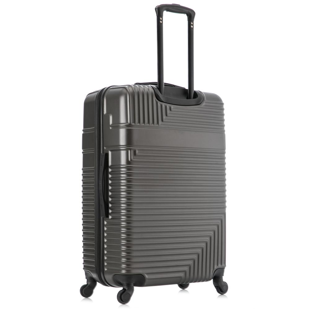 InUSA Resilience Lightweight Hardside Spinner 3 Piece Luggage set  20'',24'', 28'' Charcoal. Picture 4