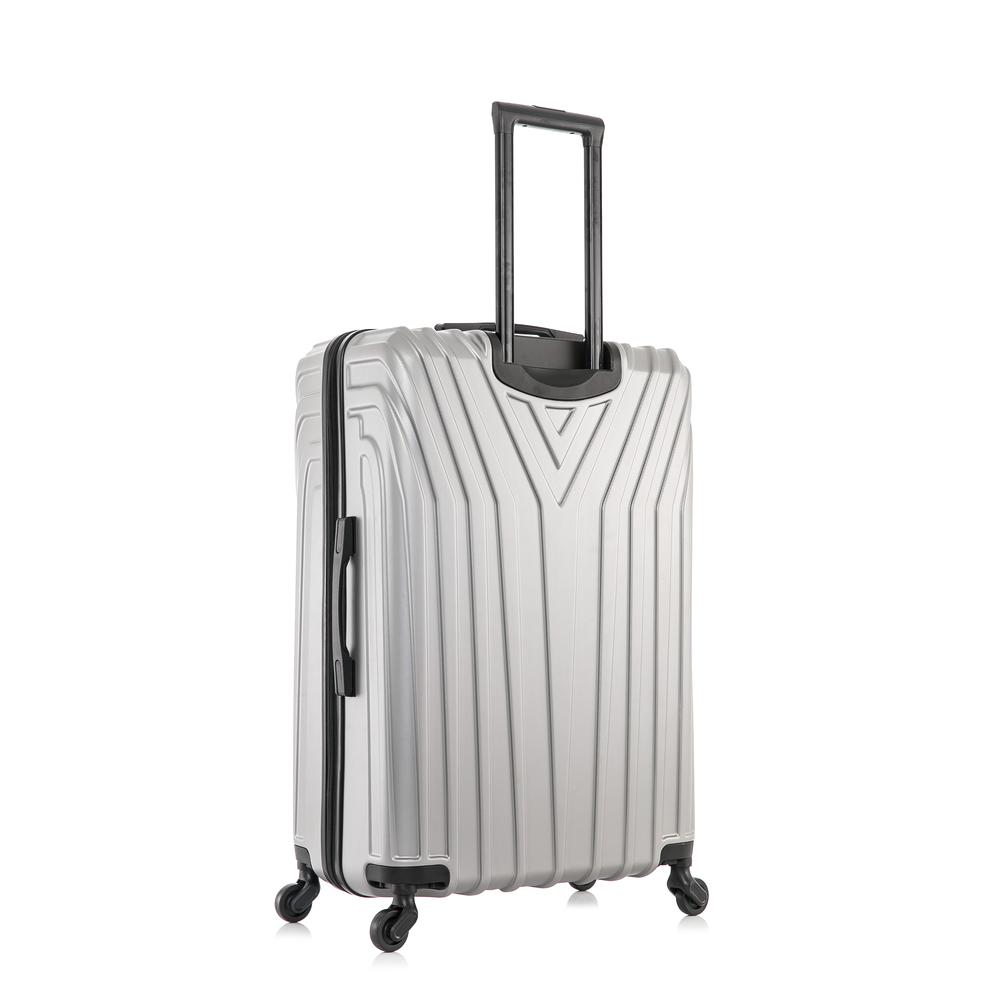 InUSA Vasty Lightweight Hardside Spinner 3 Piece Luggage set  20'',24'', 28'' Grey. Picture 7