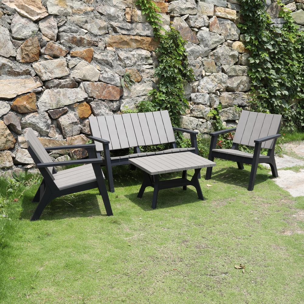 Enzo 4 Piece Patio Sofa Seating Set. Picture 6