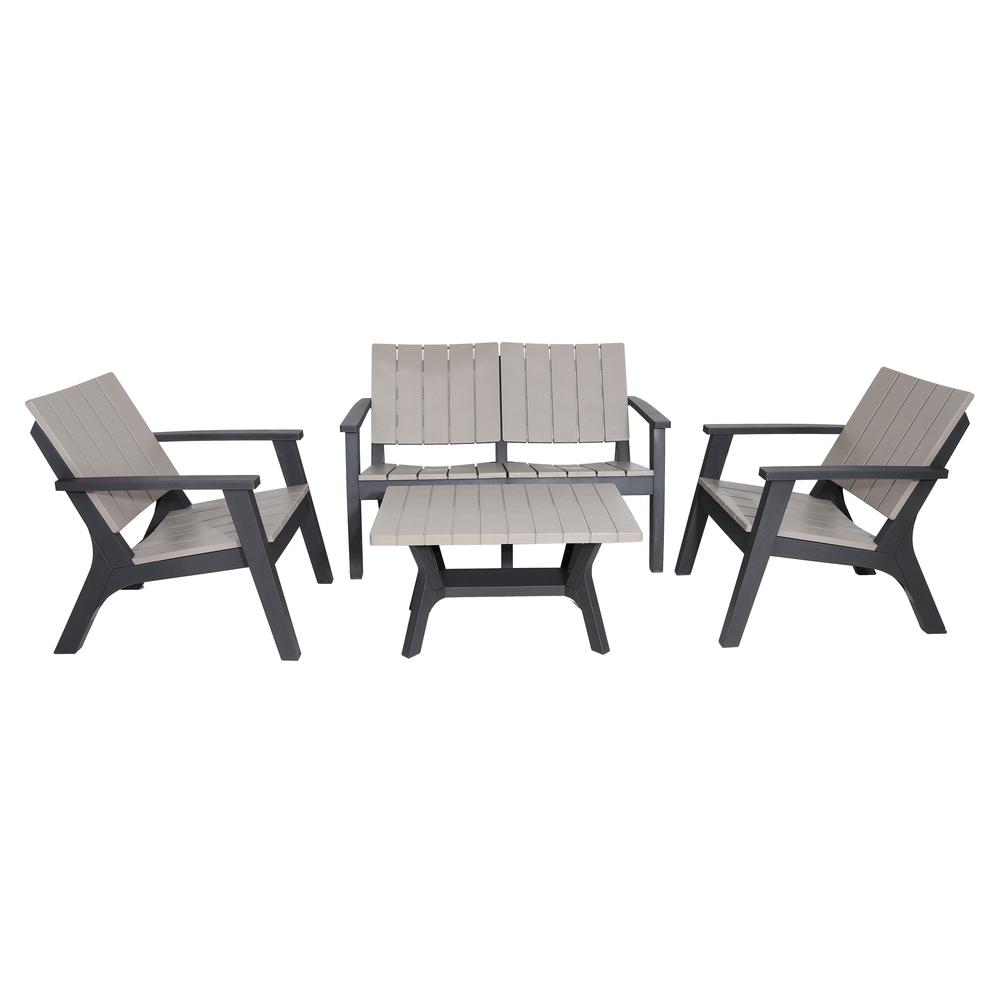 Enzo 4 Piece Patio Sofa Seating Set. Picture 7