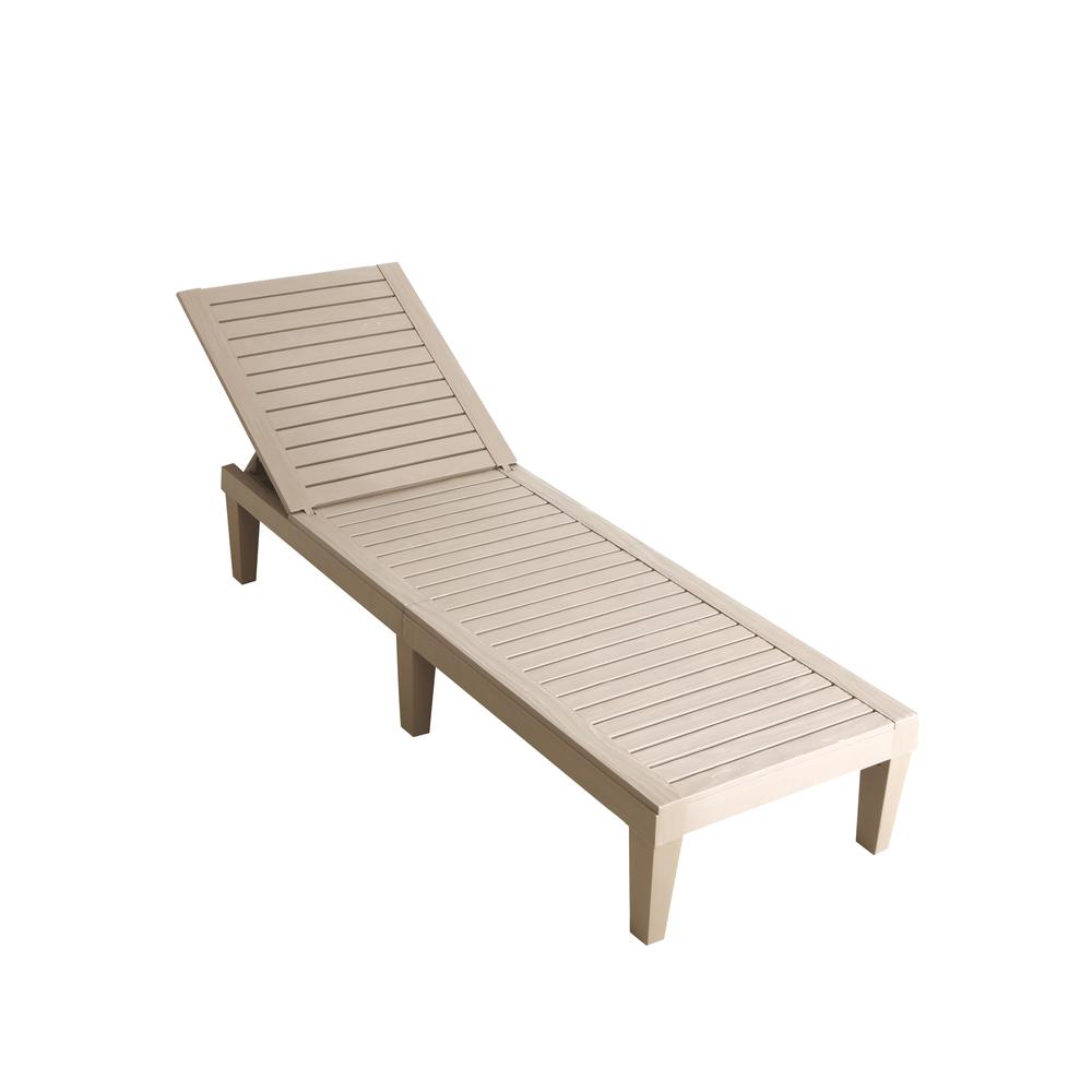 OSLO Patio Reclining Sun lounger Grey. Picture 9