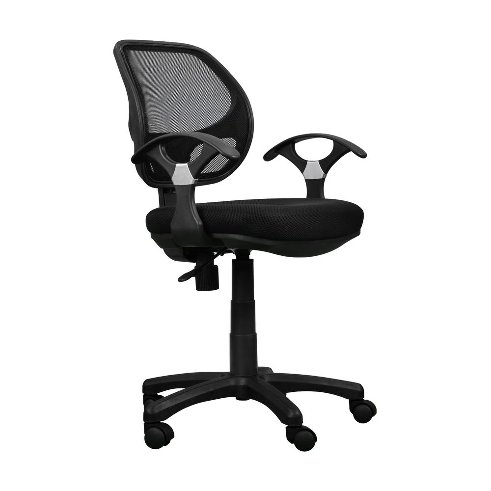 Midback Mesh Task Office Chair. Color: Black. Picture 1
