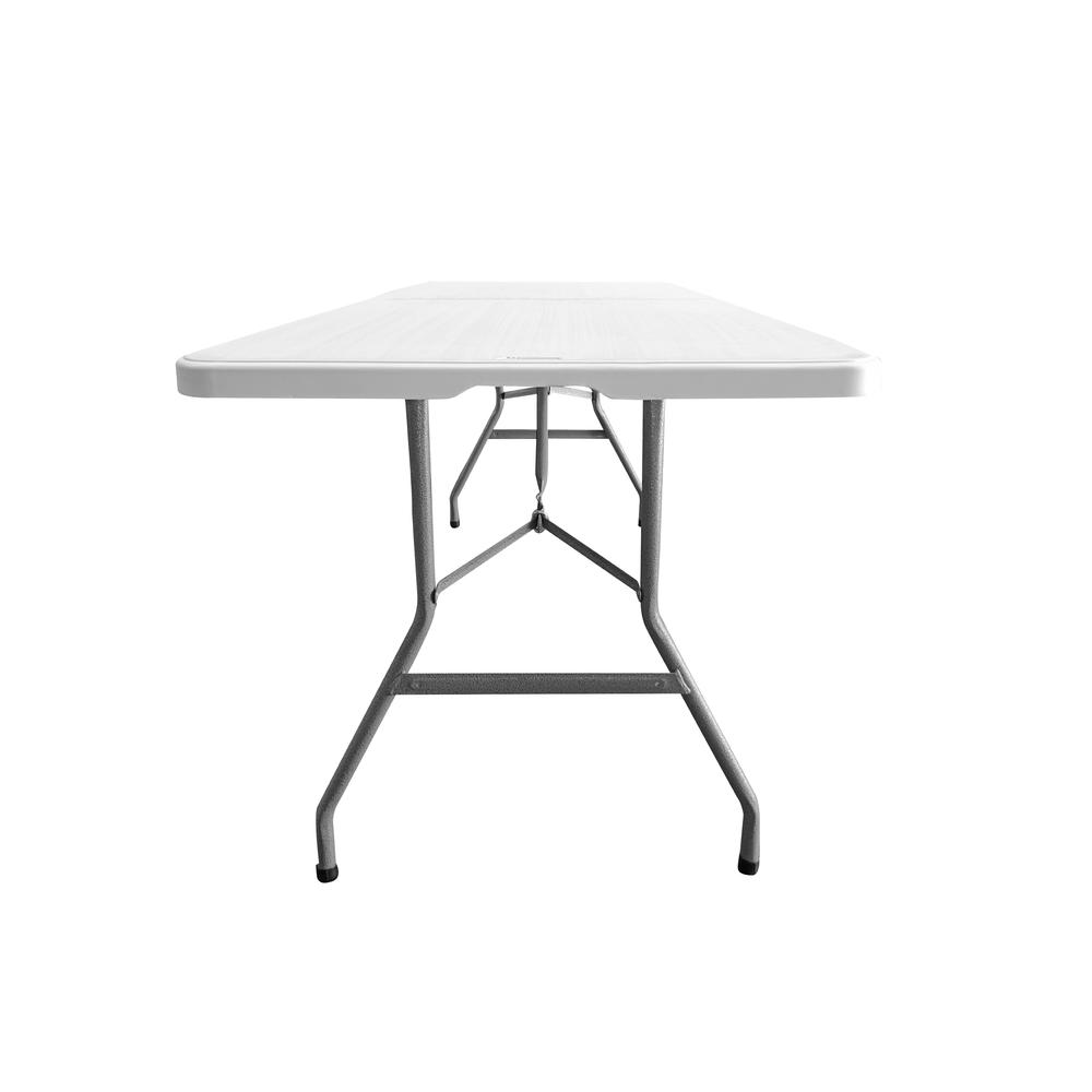 Techni Home 6 FT Granite White Folding Table with Easy- Carry Handle. Picture 3