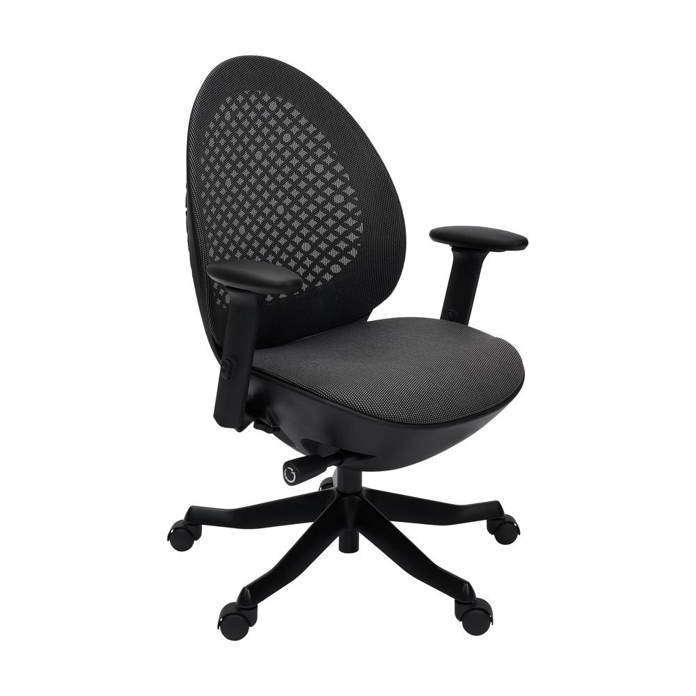 Techni Mobili Deco LUX Executive Office Chair, Black. Picture 1