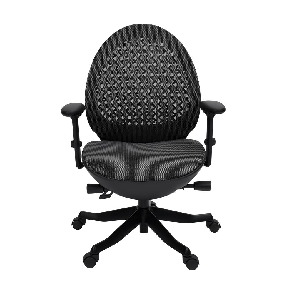 Techni Mobili Deco LUX Executive Office Chair, Black. Picture 2