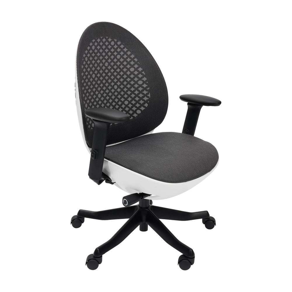 Techni Mobili Deco LUX Executive Office Chair, White. Picture 1