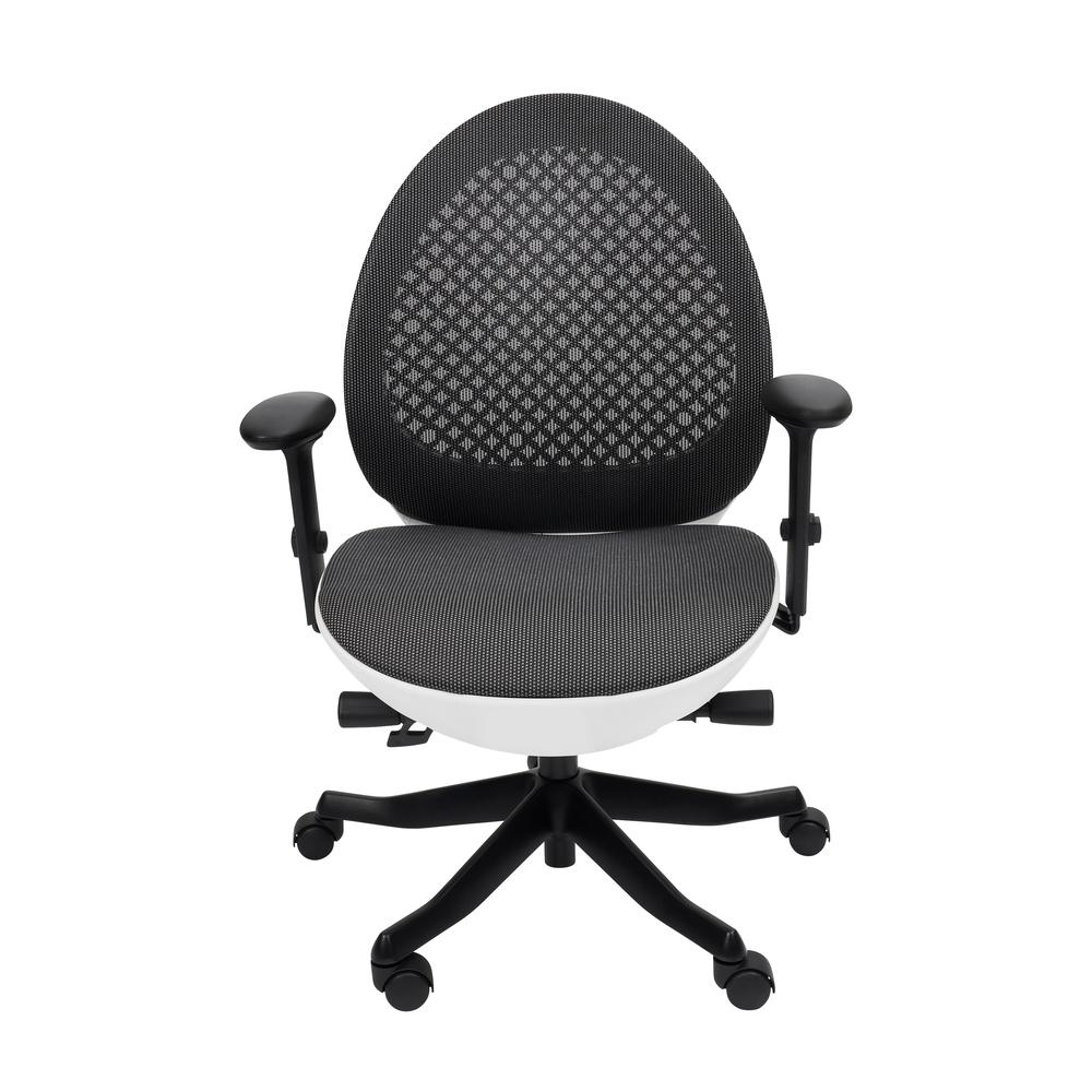 Techni Mobili Deco LUX Executive Office Chair, White. Picture 2