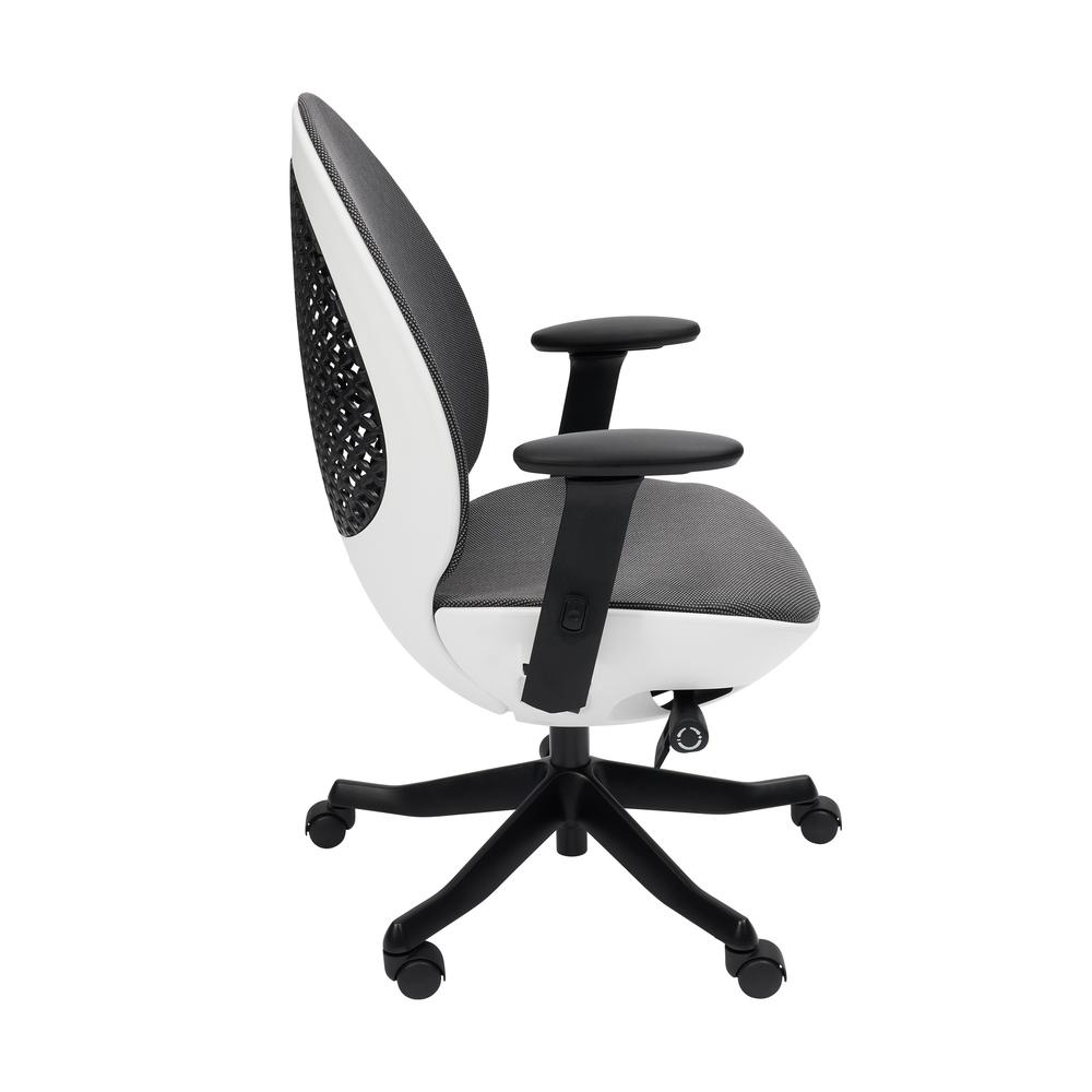 Techni Mobili Deco LUX Executive Office Chair, White. Picture 3