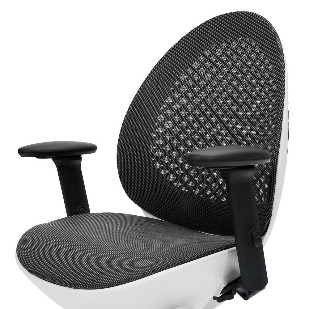 Techni Mobili Deco LUX Executive Office Chair, White. Picture 10