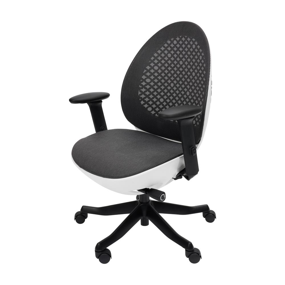 Techni Mobili Deco LUX Executive Office Chair, White. Picture 11