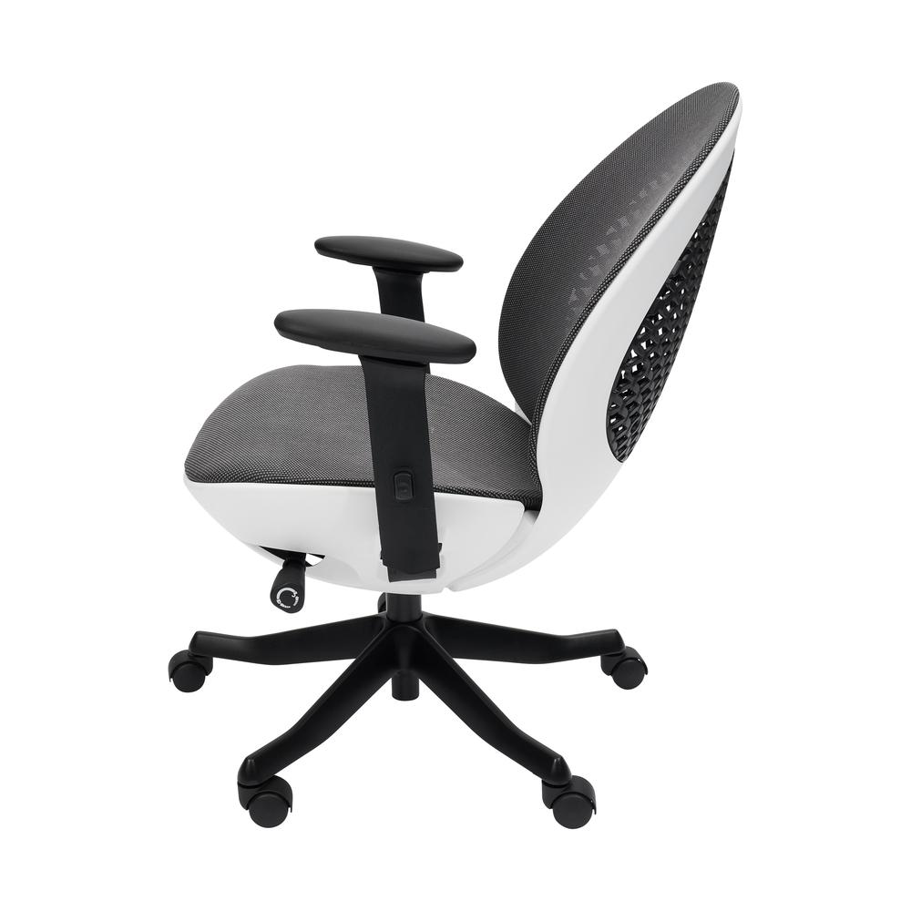 Techni Mobili Deco LUX Executive Office Chair, White. Picture 12