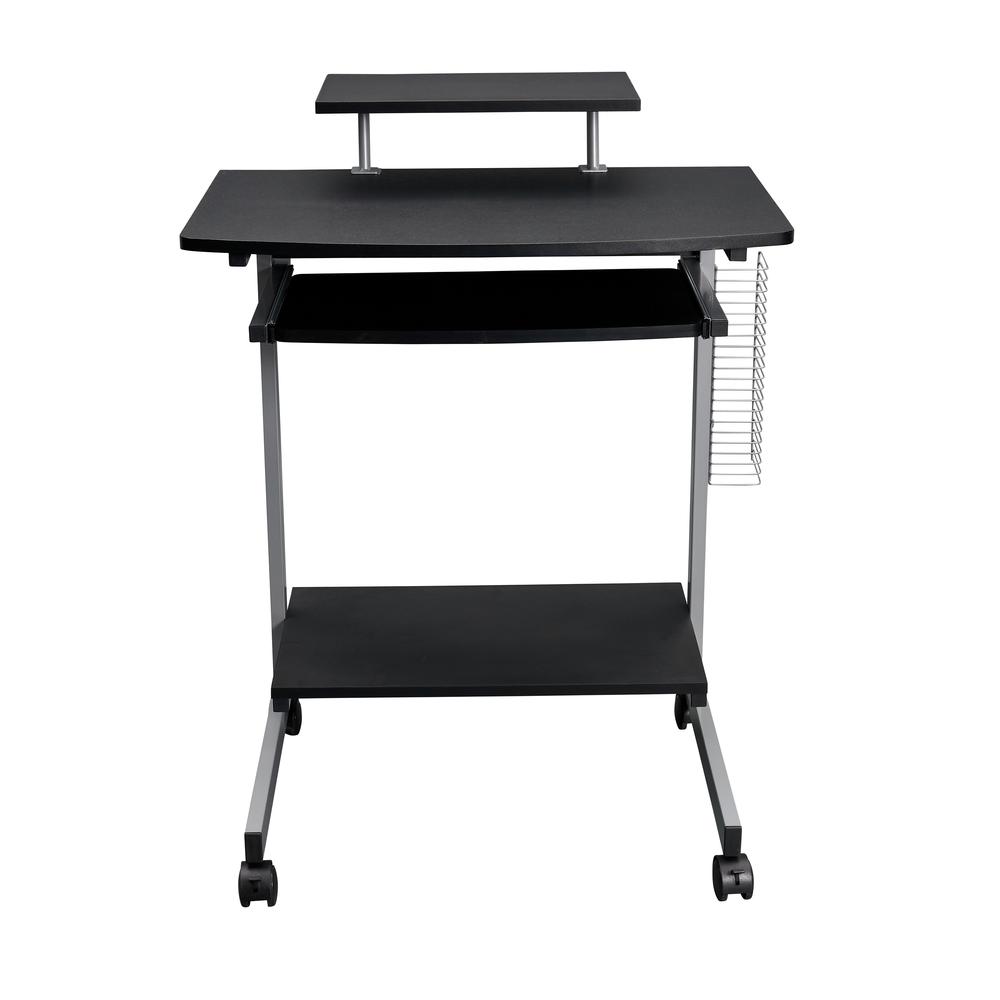 Compact Computer Cart With Storage . Color: Graphite. Picture 7