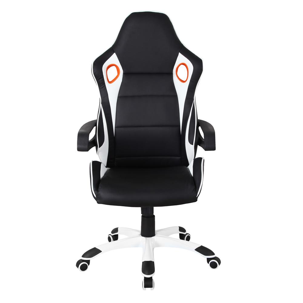 Techni Mobili Racing Style Home & Office Chair, Black. Picture 2