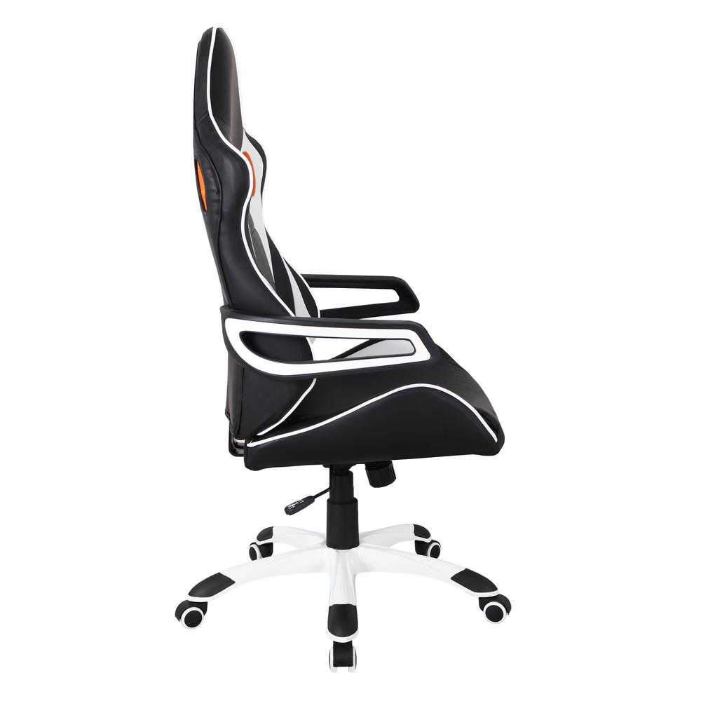 Techni Mobili Racing Style Home & Office Chair, Black. Picture 4