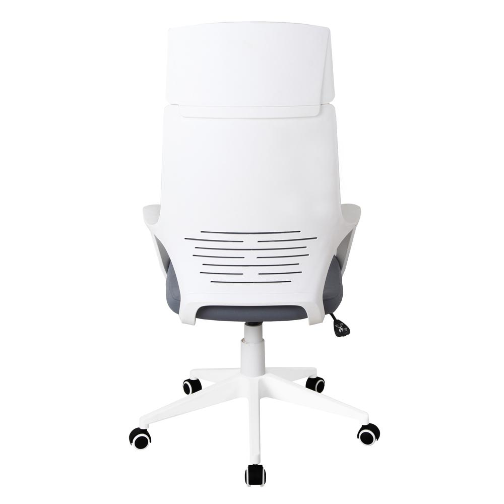 Techni Mobili Modern Studio Office Chair, Grey/White. Picture 3
