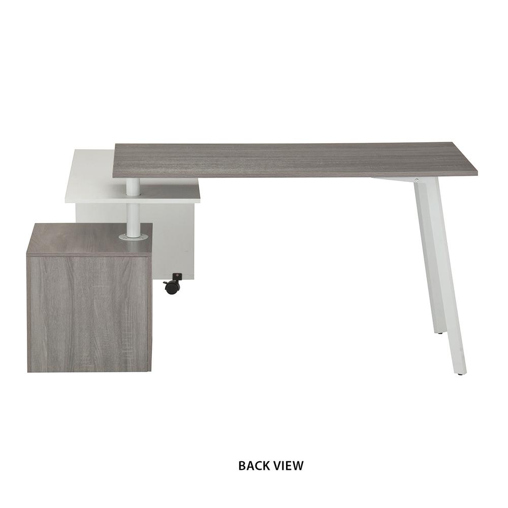 Rotating Multi-Positional Modern Desk . Color: Gray. Picture 7