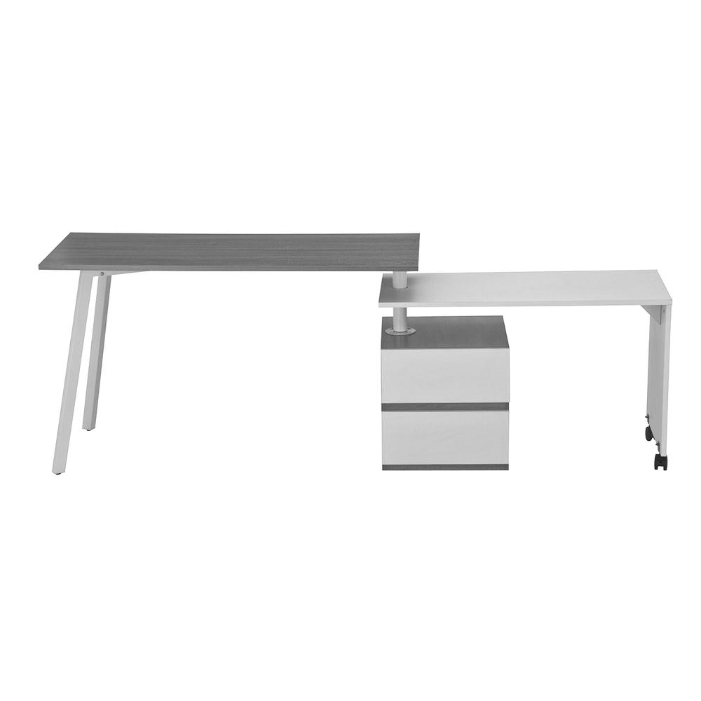 Rotating Multi-Positional Modern Desk . Color: Gray. Picture 11